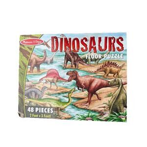 Kids Dinosaurs 48 Piece Jigsaw Floor Puzzle 2 x 3 Ft Melissa & Doug Free Ship P7